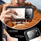 For iPhone 17 Pro RedPepper Transparent Dot IP68 Waterproof Triple-proof MagSafe Phone Case(Black Dark Grey) - 4