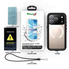 For iPhone 17 Pro RedPepper Transparent Dot IP68 Waterproof Triple-proof MagSafe Phone Case(Black Dark Grey) - 7