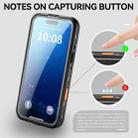 For iPhone 17 Air RedPepper Transparent Dot IP68 Waterproof Triple-proof MagSafe Phone Case(Black Dark Grey) - 7