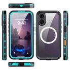 For iPhone 17 RedPepper Transparent Dot IP68 Waterproof Triple-proof MagSafe Phone Case(Black Blue) - 2