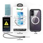 For iPhone 17 RedPepper Transparent Dot IP68 Waterproof Triple-proof MagSafe Phone Case(Black Blue) - 3