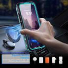 For iPhone 17 RedPepper Transparent Dot IP68 Waterproof Triple-proof MagSafe Phone Case(Black Blue) - 4