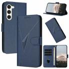 For Samsung Galaxy S23 5G Triangle Pattern Buckle Clasp Leather Phone Case(Royal Blue) - 1