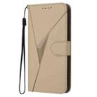 For Samsung Galaxy S23 FE 5G Triangle Pattern Buckle Clasp Leather Phone Case(Gold) - 2