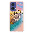 For Motorola Moto G85 Electroplating Pattern IMD TPU Shockproof Case with Rhinestone Ring Holder(Dream Chasing Butterfly) - 2