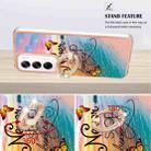 For OPPO Reno12 Global Electroplating Pattern IMD TPU Shockproof Case with Rhinestone Ring Holder(Dream Chasing Butterfly) - 3