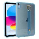 For iPad 10th Gen 10.9 2022 Wristband Holder PC Hybrid TPU Soft Tablet Case(Blue) - 1