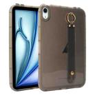 For iPad Air 11 2024 / Air 11 2025 Wristband Holder PC Hybrid TPU Soft Tablet Case(Black) - 1
