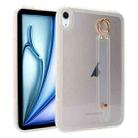 For iPad Air 11 2024 Wristband Holder PC Hybrid TPU Soft Tablet Case(Transparent) - 1