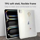 For iPad Air 11 2024 Wristband Holder PC Hybrid TPU Soft Tablet Case(Transparent) - 2