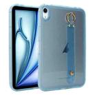 For iPad Air 11 2024 / Air 11 2025 Wristband Holder PC Hybrid TPU Soft Tablet Case(Blue) - 1