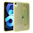 For iPad Air 5 / Air 4 / Pro 11 2018 Wristband Holder PC Hybrid TPU Soft Tablet Case(Yellow) - 1