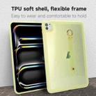 For iPad Air 5 / Air 4 / Pro 11 2018 Wristband Holder PC Hybrid TPU Soft Tablet Case(Yellow) - 2