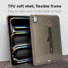 For iPad Air 5 / Air 4 / Pro 11 2018 Wristband Holder PC Hybrid TPU Soft Tablet Case(Black) - 2