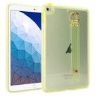 For iPad Air 3 10.5 2019 Wristband Holder PC Hybrid TPU Soft Tablet Case(Yellow) - 1