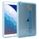 For iPad Air 3 10.5 2019 Wristband Holder PC Hybrid TPU Soft Tablet Case(Blue) - 1