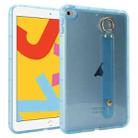 For iPad 10.2 2021 / 2020 / 2019 Wristband Holder PC Hybrid TPU Soft Tablet Case(Blue) - 1