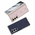 For Samsung Galaxy Z Fold6 GKK Integrated Asterism Plating Leather Full Coverage Phone Case(Grey) - 2