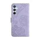 For Samsung Galaxy S25 FE 5G Skin Feel Butterfly Embossed Flip Leather Phone Case(Purple) - 3