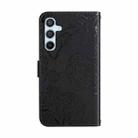 For Samsung Galaxy S25 FE 5G Skin Feel Butterfly Embossed Flip Leather Phone Case(Black) - 3