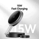 USAMS CD234 Folding 3-in-1 Magnetic Wireless Fast Charger(Gun Color) - 2