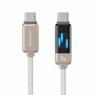 USAMS SJ744 100W USB-C / Type-C to USB-C / Type-C Zinc Alloy Fast Data Cable, Length: 1.2m(Titanium) - 1