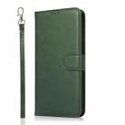 For iPhone 14 Calf Texture 2 in 1 Detachable Magnetic Back Cover Leather Case(Green) - 2