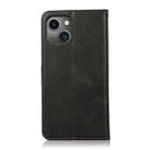 For iPhone 14 Plus Calf Texture 2 in 1 Detachable Magnetic Back Cover Leather Case(Black) - 3