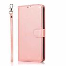 For iPhone 14 Plus Calf Texture 2 in 1 Detachable Magnetic Back Cover Leather Case(Rose Gold) - 2