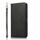 For iPhone 14 Pro Calf Texture 2 in 1 Detachable Magnetic Back Cover Leather Case(Black) - 2