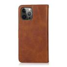 For iPhone 14 Pro Calf Texture 2 in 1 Detachable Magnetic Back Cover Leather Case(Brown) - 3