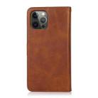 For iPhone 14 Pro Max Calf Texture 2 in 1 Detachable Magnetic Back Cover Leather Case(Brown) - 3