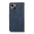 For iPhone 15 Plus Calf Texture 2 in 1 Detachable Magnetic Back Cover Leather Case(Blue) - 3