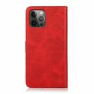 For iPhone 15 Pro Calf Texture 2 in 1 Detachable Magnetic Back Cover Leather Case(Red) - 3