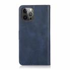 For iPhone 15 Pro Calf Texture 2 in 1 Detachable Magnetic Back Cover Leather Case(Blue) - 3