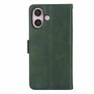 For iPhone 16 Plus Calf Texture 2 in 1 Detachable Magnetic Back Cover Leather Case(Green) - 3