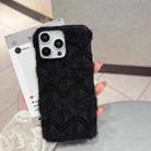 For iPhone 13 M-texture Plush TPU Phone Case(Black) - 2