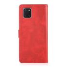For Samsung Galaxy A81 Calf Texture 2 in 1 Detachable Magnetic Back Cover Leather Case(Red) - 3