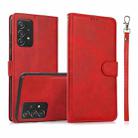 For Samsung Galaxy A53 5G Calf Texture 2 in 1 Detachable Magnetic Back Cover Leather Case(Red) - 1