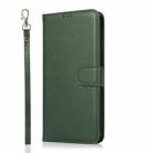 For Samsung Galaxy A73 5G Calf Texture 2 in 1 Detachable Magnetic Back Cover Leather Case(Green) - 2