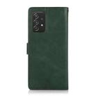 For Samsung Galaxy A73 5G Calf Texture 2 in 1 Detachable Magnetic Back Cover Leather Case(Green) - 3