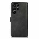 For Samsung Galaxy S23 Ultra 5G Calf Texture 2 in 1 Detachable Magnetic Back Cover Leather Case(Black) - 3