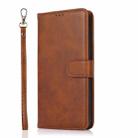 For Samsung Galaxy S23 Ultra 5G Calf Texture 2 in 1 Detachable Magnetic Back Cover Leather Case(Brown) - 2