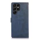 For Samsung Galaxy S23 Ultra 5G Calf Texture 2 in 1 Detachable Magnetic Back Cover Leather Case(Blue) - 3