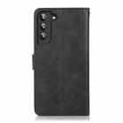 For Samsung Galaxy S23+ 5G Calf Texture 2 in 1 Detachable Magnetic Back Cover Leather Case(Black) - 3