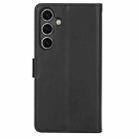 For Samsung Galaxy S24+ 5G Calf Texture 2 in 1 Detachable Magnetic Back Cover Leather Case(Black) - 3