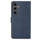 For Samsung Galaxy S24+ 5G Calf Texture 2 in 1 Detachable Magnetic Back Cover Leather Case(Blue) - 3