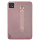 For Xiaomi Pad 6 / Pad 6 Pro Wristband Holder PC Hybrid TPU Soft Tablet Case(Pink) - 1