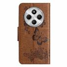For Redmi Note 14 Pro+ 5G Butterfly Embossed Flip Leather Phone Case(Brown) - 3