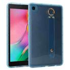 For Samsung Galaxy Tab A 8.0 2019 T290 Wristband Holder PC Hybrid TPU Soft Tablet Case(Blue) - 1